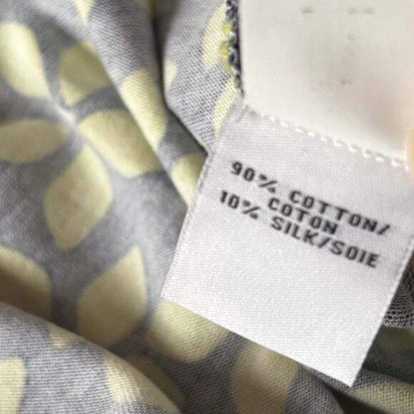 Diane Von Furstenberg Blue Yellow Floral Romper Women's Size 4 US Cotton Silk - Picture 11 of 12